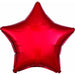 19-Inch Metallic Red Star Foil Balloon