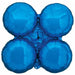 Anagram MagicArch Small Metallic Blue Foil Balloon, 13 in