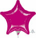 Fuchsia Star Foil Balloon, 4 Inch