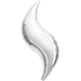 Silver 36 Inch Curve Foil Balloon