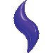 28-Inch Purple Curve Foil Balloon