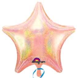 19 Inch Pastel Pink Dazzler Star Foil Balloon