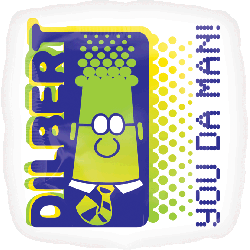 Dilbert You Da Man! 18-Inch Foil Balloon