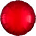 18-Inch Metallic Red Round Foil Balloon