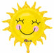Smiling Sunshine Sun Foil Balloon, 29 Inch