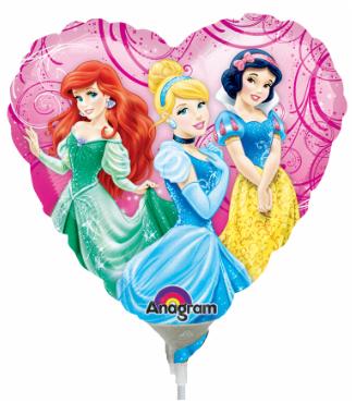 Disney Princess Garden 9 Inch Heart Foil Balloon