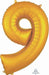34-Inch Gold Number 9 Foil Balloon