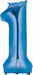 34-Inch Blue Number 1 Foil Balloon