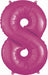 26-Inch Pink Number 8 Balloon