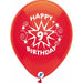 Funsational 12-Inch 9th Birthday Star Latex Balloons, 8 Count