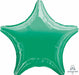 19-Inch Metallic Green Star Foil Balloon