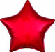 19-Inch Metallic Red Star Foil Balloon