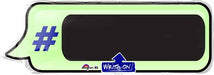 Hashtag Text Bubble Write-On Foil Balloon, 34 Inch