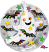 Ghosts & Bats Halloween Foil Balloon