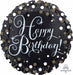 Sparkling Birthday 18-Inch Round Holographic Foil Balloon
