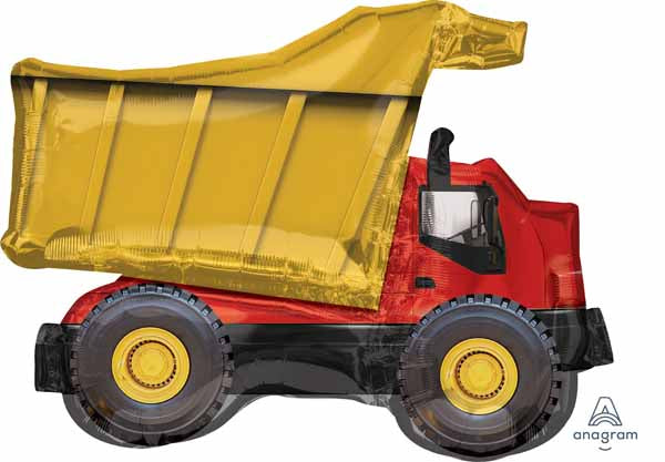 32 Inch Dump Truck Shaped Foil Balloon