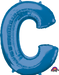 32-Inch Blue Letter C Balloon