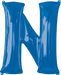 Blue Letter N Balloon, 32 Inch