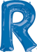 Blue Letter R Balloon, 32 Inch