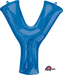 Blue Letter Y Balloon, 34 Inch