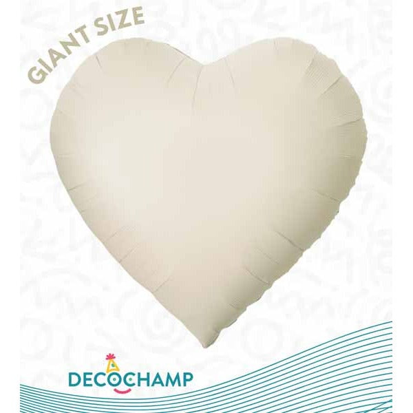 DecoChamp DecoHeart 68" Latte Heart Foil Balloon