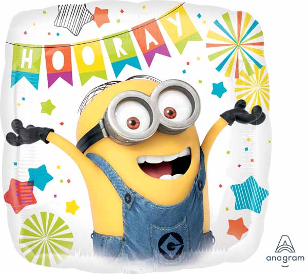 Despicable Me Minions Party Square Foil Balloon