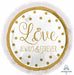 Sparkling Gold Wedding 32" Doo-Dads Foil Balloon