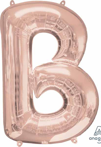 34" Rose Gold Letter B Balloon