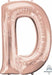 16-Inch Rose Gold Letter D Balloon