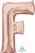 Rose Gold Letter F Balloon, 32 Inch