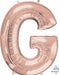 32-Inch Rose Gold Letter G Balloon