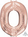 33 Inch Rose Gold Letter O Balloon