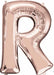 16 Inch Rose Gold Letter R Balloon