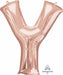Rose Gold Letter Y Balloon, 34 Inch