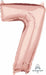 Rose Gold Number 7 Balloon, 26 Inch