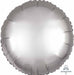 18" Platinum Satin Luxe Round Foil Balloon