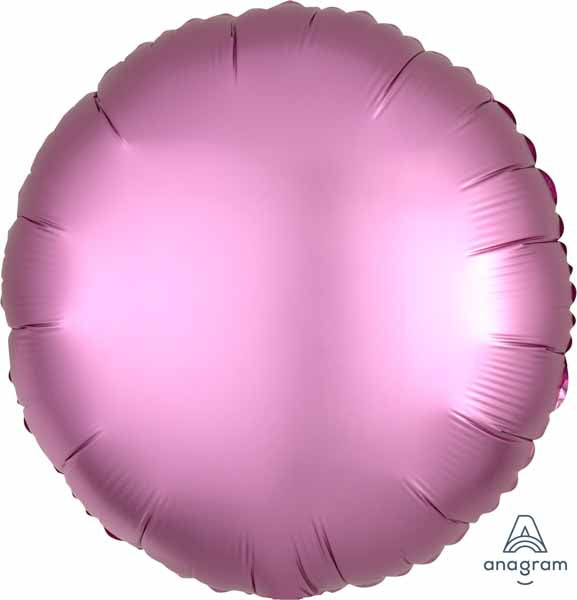 18" Flamingo Satin Round Foil Balloon