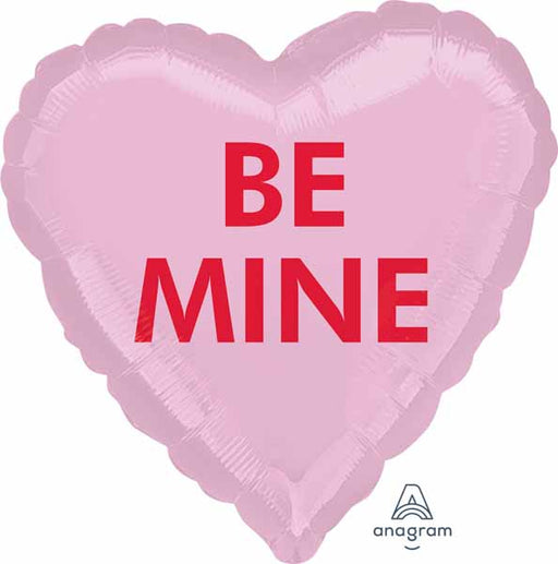 Be Mine Candy Heart 18-Inch Foil Balloon