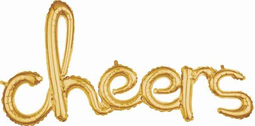 Gold Cheers Script Balloon