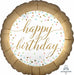 Pastel Confetti Birthday Round Foil Balloon, 18 Inch