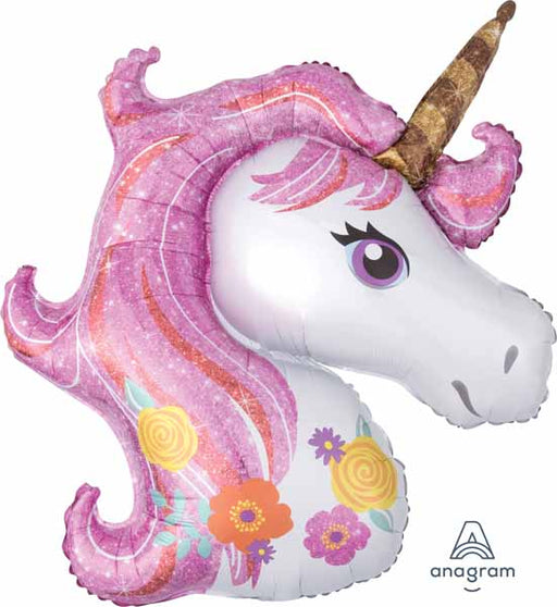 Magical Unicorn 33-Inch Shaped Foil Balloon