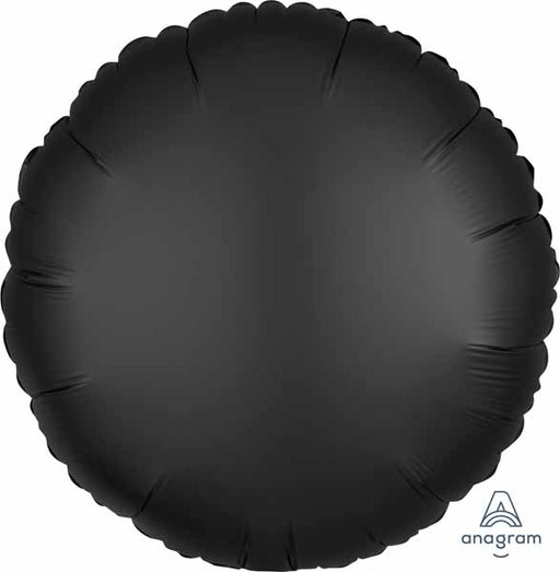 Onyx Satin Luxe Round Foil Balloon, 18 Inch