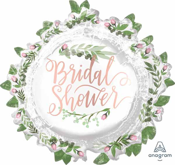 Love & Leaves Bridal Shower 30" Foil Balloon