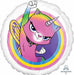Rainbow Butterfly Unicorn Kitty 18-Inch Foil Balloon