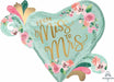 Mint to Be Heart Satin Foil Balloon, 32 Inch
