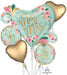 Mint to Be Satin Foil Balloon Bouquet