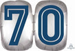 Happy 70th Birthday 25-Inch Shaped Foil Balloon