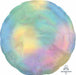 Iridescent Pastel Rainbow Round Foil Balloon, 18 Inch
