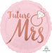 Blush Wedding 18" Round Foil Balloon