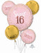 Sixteen Blush Foil Balloon Bouquet
